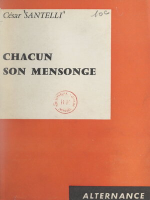 cover image of Chacun son mensonge